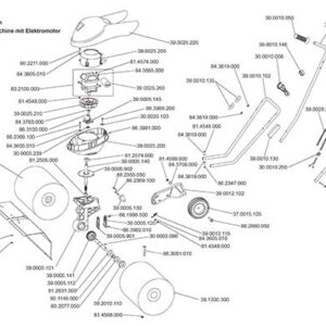 Griff für SANDY Elektro-Kunstrasenkehrmaschine Eurosystems