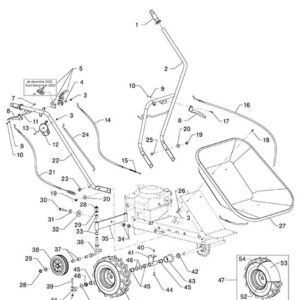 Rad links  für Carry Motorschubkarre Eurosystems