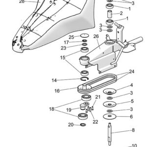 Mähmesser 87 cm für P55 (M220) Balkenmäher Eurosystems