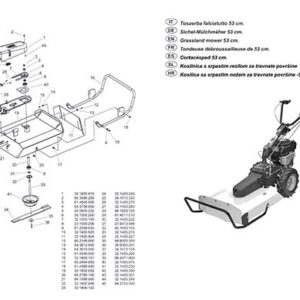 Mähdeckgehäuse für P55 (M220) Sichel-Mulchmäher Eurosystems