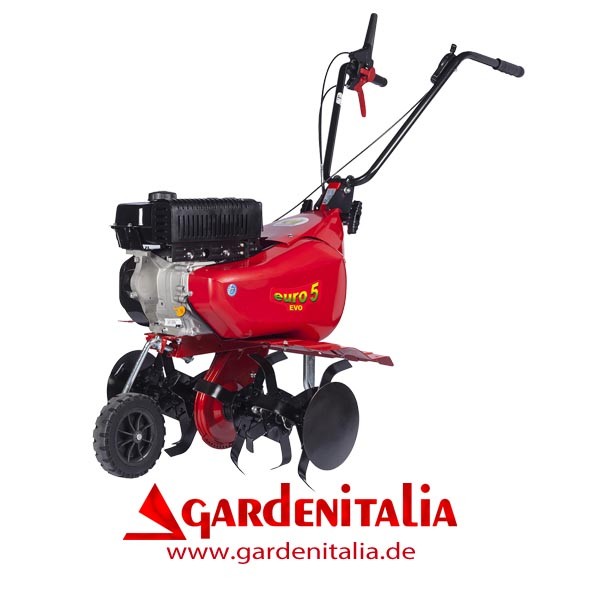 Eurosystems Euro5 EVO Motorhacke / Gartenfräse - Loncin TM 60 OHV Benzinmotor, 1+1 Gänge