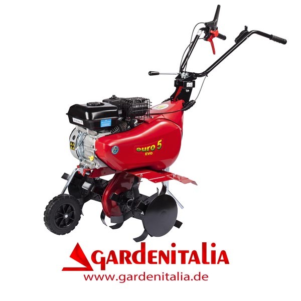 Eurosystems Euro5 EVO Motorhacke / Gartenfräse - Loncin TM 60 OHV Benzinmotor, 1+1 Gänge