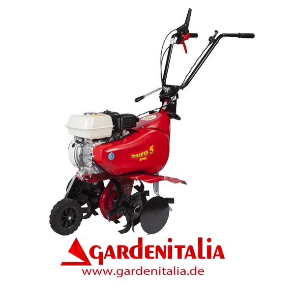 Eurosystems Euro5 EVO Motorhacke / Gartenfräse - Loncin TM 60 OHV Benzinmotor, 1+1 Gänge