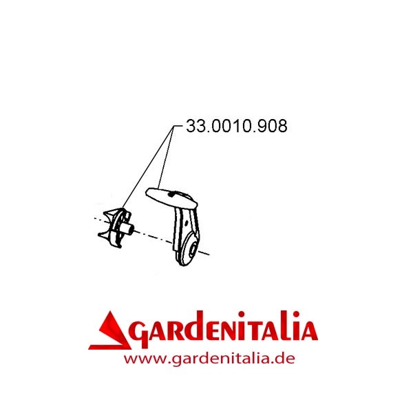 Bedienhebel Rück.Gang + Lagerstück Kpl. für Z3 Motorhacke Eurosystems