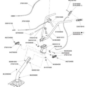 Seilzug SRC 550 RB RM L/Saccon für EURO 3 EVO RG Motorhacke Eurosystems