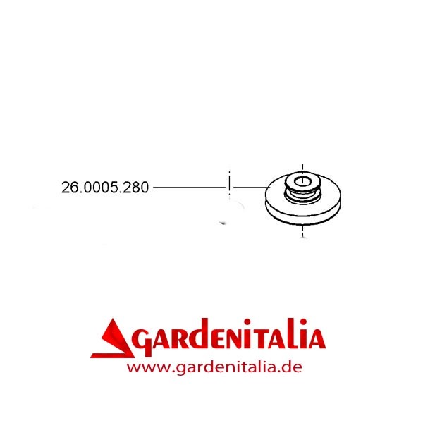 Doppel-Motorriemenscheibe für EURO 3 EVO Motorhacke Eurosystems