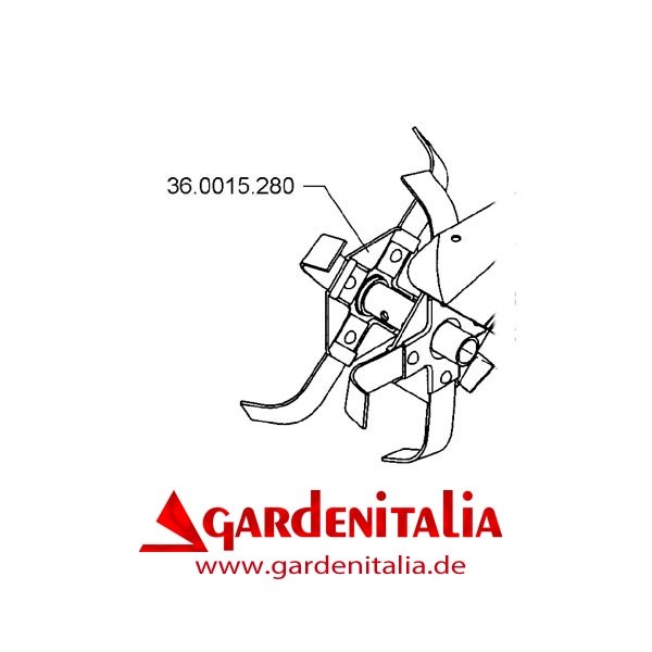 Doppelhackstern Rechts für EURO 5 RG EVO Motorhacke Eurosystems
