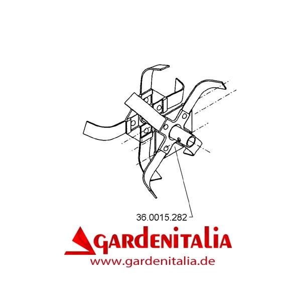 Doppelhackstern Links für EURO 5 RG EVO Motorhacke Eurosystems